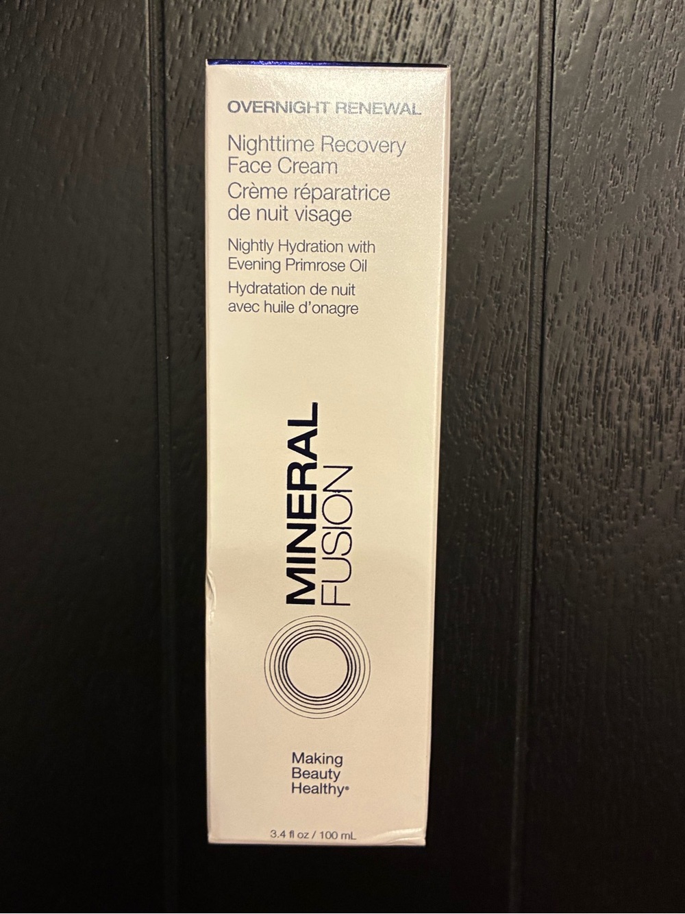 Mineral Fusion Overnight Renewal Nighttime Recovery Face Cream 3.4 oz NEW